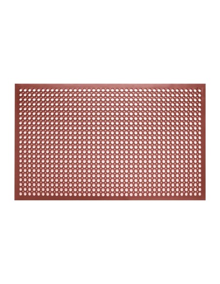 Tapis antidérapant Jantex rouge 1500x900 mm - confort