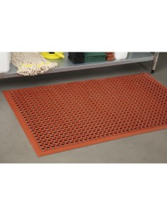 Tapis antidérapant Jantex rouge 1500x900 mm - confort 2