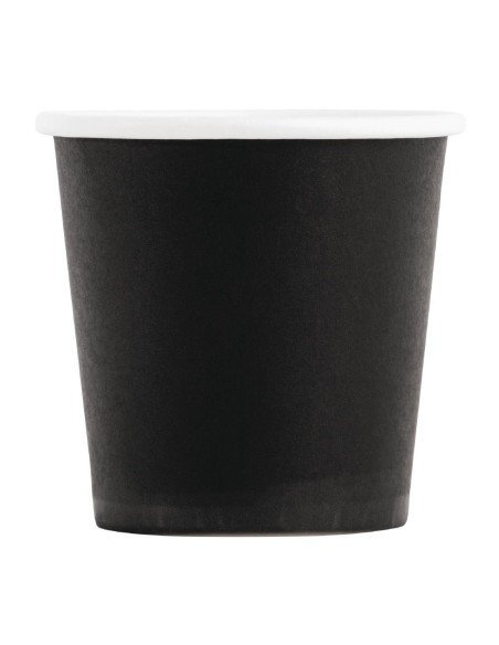 Gobelets espresso noirs 120ml - Fiesta Recyclable (lot de 50)
