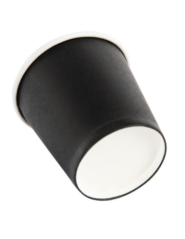 Gobelets espresso noirs 120ml - Fiesta Recyclable (lot de 50)