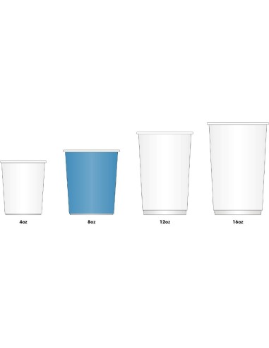 Gobelets jetables Fiesta Recyclable 225 ml marron - lot de 50