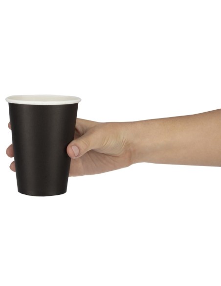 Gobelets chauds noirs 340 ml Fiesta Recyclable - lot de 50