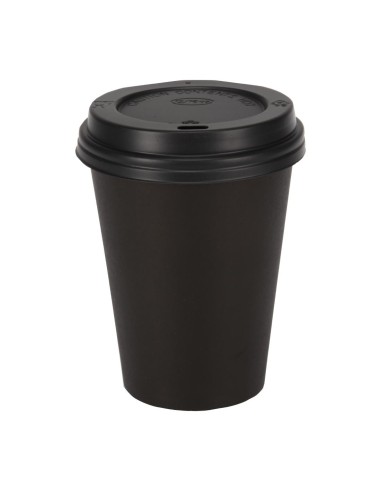 Gobelets chauds noirs 340 ml Fiesta Recyclable - lot de 50