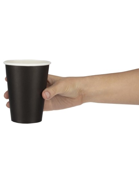 Gobelets boissons chaudes noir 340ml - lot 1000 Fiesta Recyclable