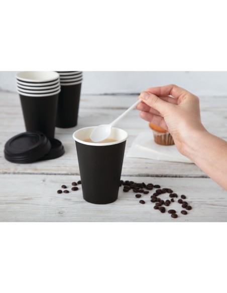 Gobelets chauds noirs 340 ml Fiesta Recyclable - lot de 50