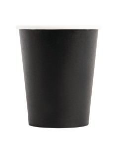 Gobelets chauds noirs 230 ml Fiesta Recyclable - Lot 1000 2
