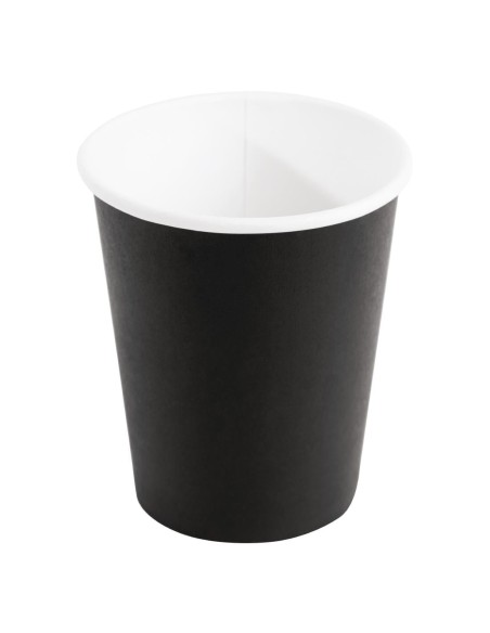 Gobelets chauds Fiesta Recyclable 230 ml noir - lot de 50