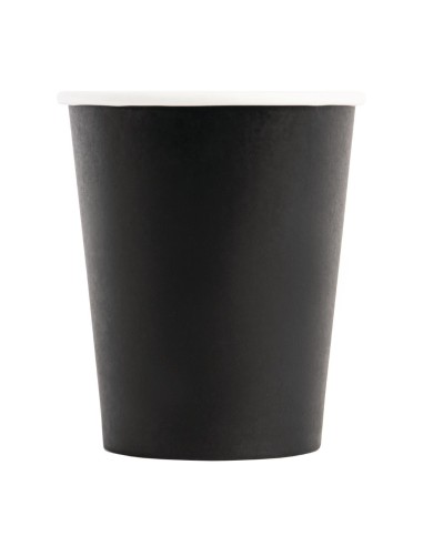 Gobelets chauds Fiesta Recyclable 230 ml noir - lot de 50