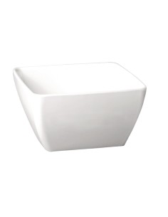 Bol carré en mélamine APS Pure blanc 125 mm - 0,4 L