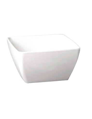 Bol carré en mélamine APS Pure blanc 125 mm - 0,4 L