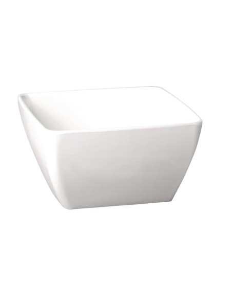 Bol carré en mélamine APS Pure blanc 125 mm - 0,4 L