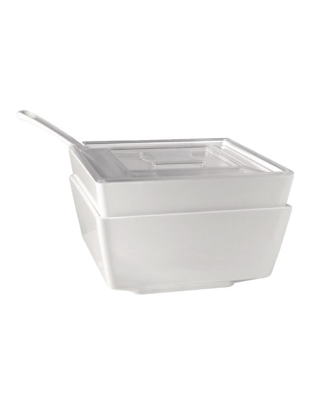 Couvercle carré transparent APS Float - 190x190 mm