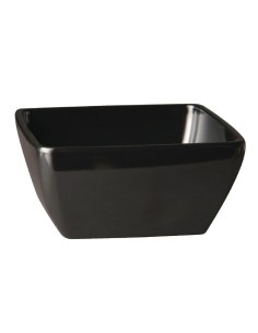 Bol carré en mélamine APS Pure noir 125 mm - 0,4 L