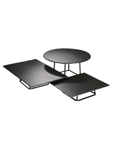 Support buffet haut APS - Présentoir métallique noir