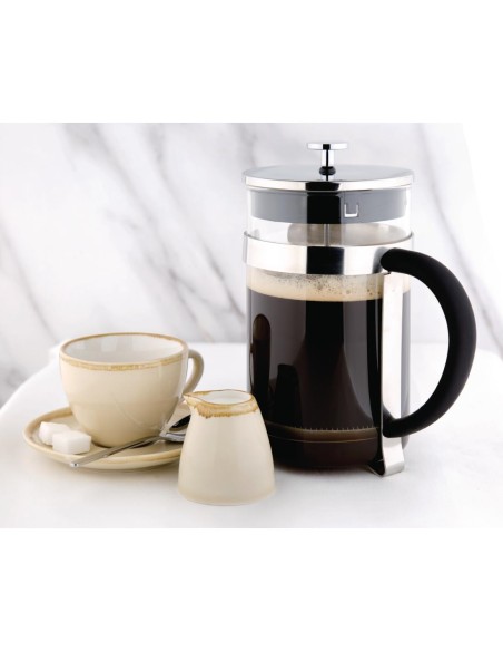 Cafetière à piston Olympia 12 tasses inox - 1,5 L