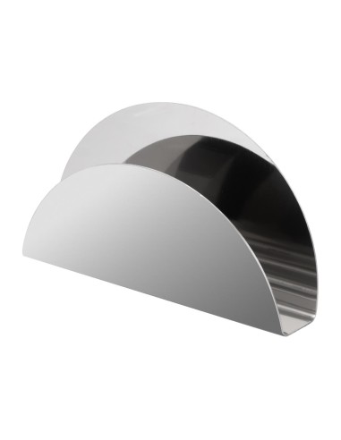Porte-serviettes de table Olympia en inox - 76x130 mm