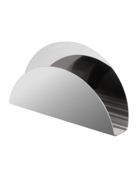 Porte-serviettes de table Olympia en inox - 76x130 mm