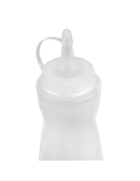 Bouteille de sauce Vogue 340 ml - bouchon transparent