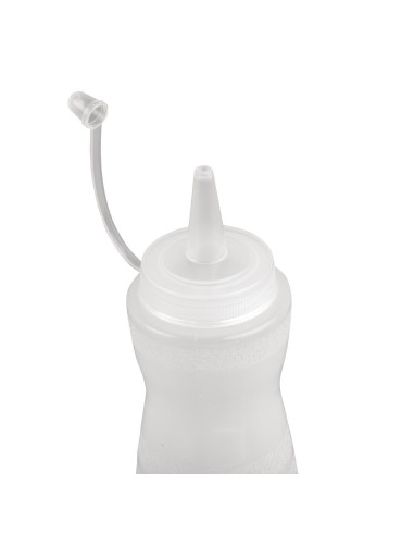 Bouteille de sauce Vogue 340 ml - bouchon transparent