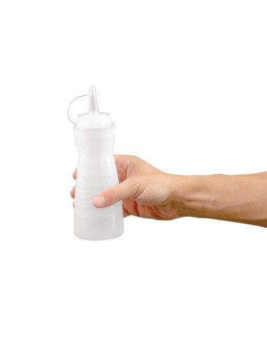 Bouteille de sauce Vogue 340 ml - bouchon transparent