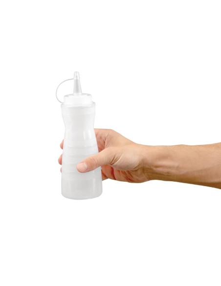 Bouteille de sauce Vogue 340 ml - bouchon transparent