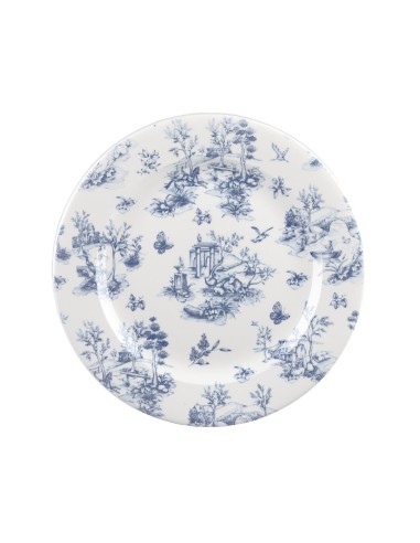 Assiettes plates Churchill Toile Prague 305mm - Lot de 6
