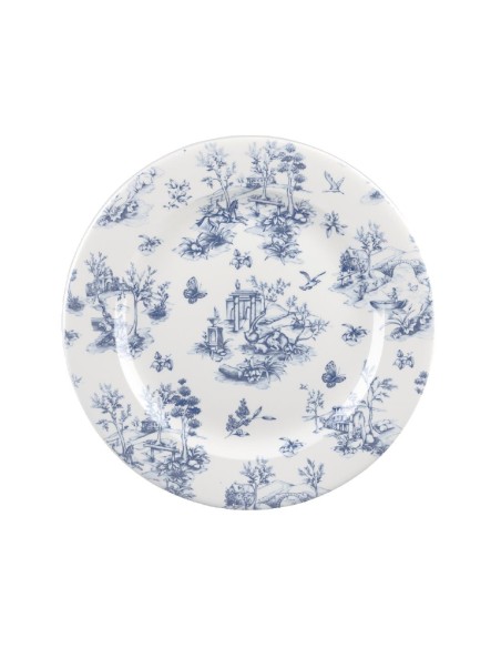 Assiettes plates Churchill Toile Prague 305mm - Lot de 6