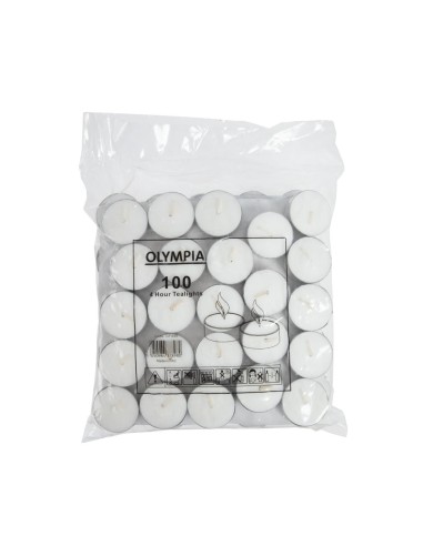 Bougies chauffe-plat 4h Olympia - lot de 100