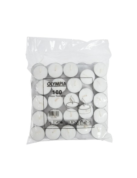 Bougies chauffe-plat 4h Olympia - lot de 100