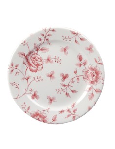 Assiettes Churchill Rose Chintz Cranberry 170 mm - Lot de 6