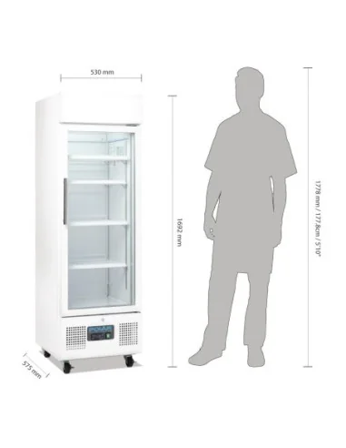 Vitrine réfrigérée positive Polar Série G 218L