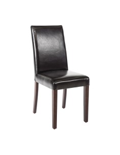 Chaises en simili cuir noir Bolero - lot de 2