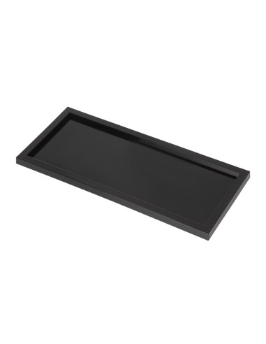 Présentoir de salle de bain noir - Plateau acrylique