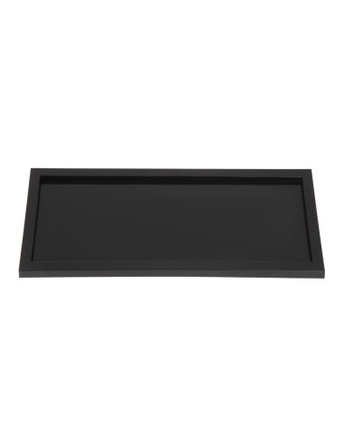 Présentoir de salle de bain noir - Plateau acrylique
