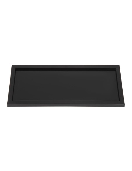 Présentoir de salle de bain noir - Plateau acrylique