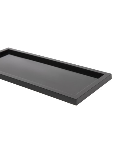 Présentoir de salle de bain noir - Plateau acrylique