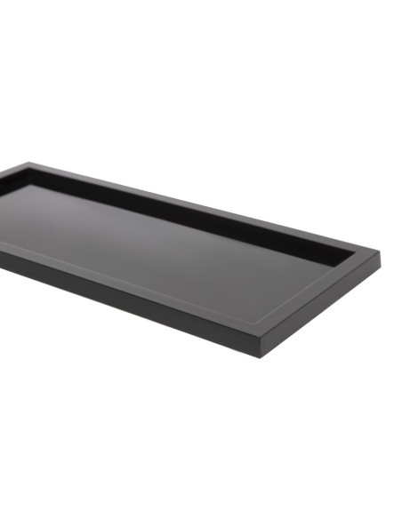 Présentoir de salle de bain noir - Plateau acrylique