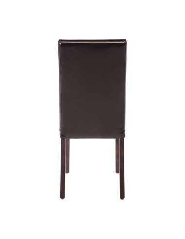 Chaises en simili cuir noir Bolero - lot de 2