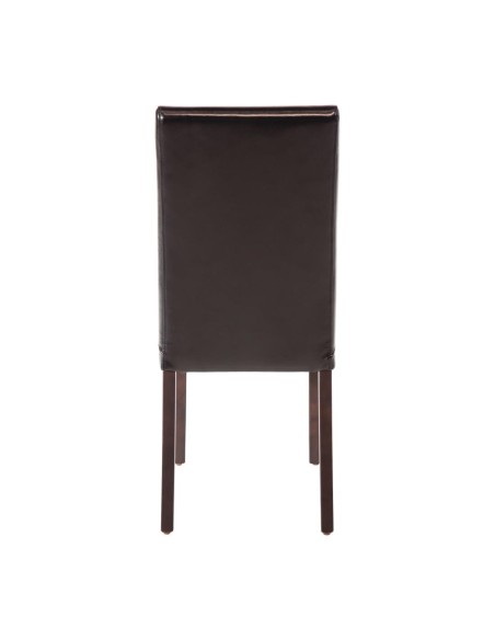 Chaises en simili cuir noir Bolero - lot de 2