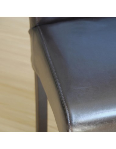 Chaises en simili cuir noir Bolero - lot de 2