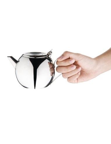 Théière empilable Olympia 0,5 L en inox - 190 g