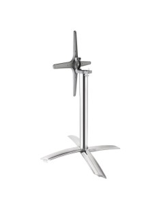 Pied de table Bolero à plateau basculant - Aluminium 2