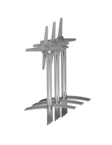 Pied de table Bolero à plateau basculant - Aluminium