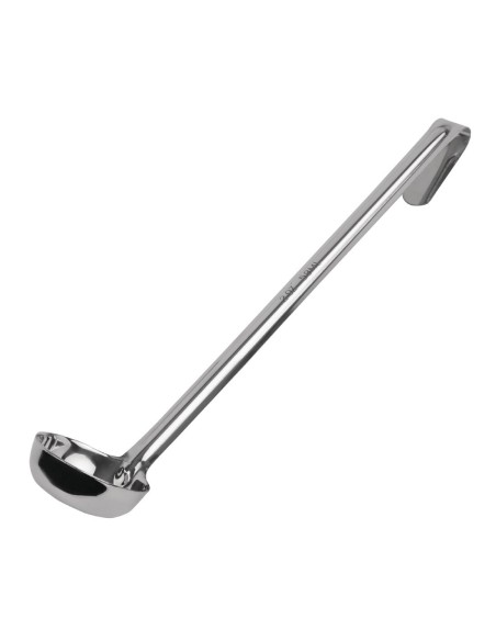 Louche à fond plat Vogue 56 ml - inox, crochet intégré
