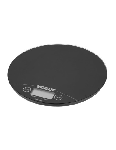 Balance électronique ronde Vogue 5kg - Noir