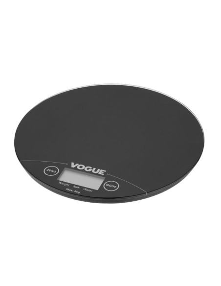 Balance électronique ronde Vogue 5kg - Noir