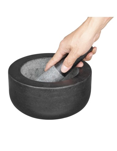Pilon et mortier en granite Vogue - 203 mm
