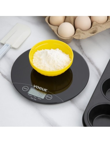 Balance électronique ronde Vogue 5kg - Noir