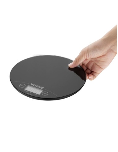 Balance électronique ronde Vogue 5kg - Noir