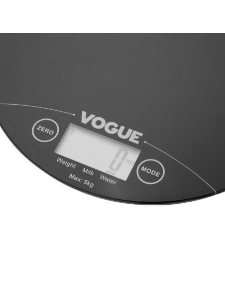 Balance électronique ronde Vogue 5kg - Noir